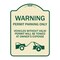 Signmission Warning Permit Parking Vehicles w/o Permits Towed Owners Expense Alum, 18" L, 24" H, TG-1824-22711 A-DES-TG-1824-22711 - alternate 1